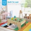 56 Piece Wooden Train Set Table for Kids w/Toy Storage Drawer