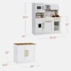 Pretend Kitchen Toy Set for Kids w/Lights, Sounds, Island, Espresso Machine