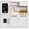 Pretend Play Kitchen with Framed Chalkboard