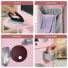 Pretend Play Kids Wooden Washer & Dryer Set w/ Laundry Accessories