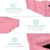 Kids Cedar Sandbox w/ Sand Screen, 2 Benches - 47x47in