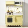 Pretend Play Cottage Kitchen Wooden Toy Set for Kids w/ 5 Accessories