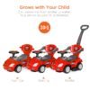 Alternate view of 3-in-1 Kids Push Car w/ Handle and Horn