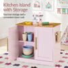 Pretend Kitchen Toy Set for Kids w/Lights, Sounds, Island, Espresso Machine