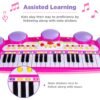 37-Key Kids Electric Keyboard w/ Microphone, Stool