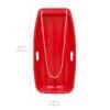 Kids Outdoor Plastic Toboggan Snow Sled Board w/ Pull Rope, Handles - 35in