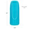 Alternate view of 48in Kids Toboggan Snow Sled Board w/ Pull Rope, Curved Edges