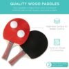Portable Ping Pong Table Tennis Game Set w/ Paddles, Balls - 6x3ft