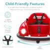 Alternate view of 6V Kids Ride On Bumper Car Toy w/ Remote, Harness, Lights, 360 Degree Spin