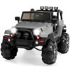 Jumbo 12V Kids Electric Ride On Car with Parent Remote, Seat Harness