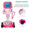 Play Doctor Kit for Kids, Boys & Girls with 17 Accessories, Mobile Cart