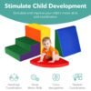 4-Piece Kids Climb & Crawl Soft Foam Shapes Structure Playset