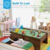 70-Piece Train Table, Large Multipurpose Playset w/ Reversible Table Top