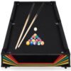 Tabletop Billiard Set, Pool Arcade Game Table w/ 2 Cues, Storage Bag - 40in