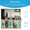 Pretend Play Kitchen Wooden Toy Set for Kids with 11 Accessories
