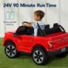 24V Kids Ride On Car Officially Licensed Ford Lightning w/ Remote, 2 Speeds