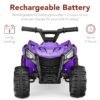 6V Kids Ride-On 4-Wheeler Quad ATV Car w/ 1.8mph Max Speed, Treaded Tires