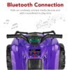 Additional product view of 12V Kids Ride-On 4-Wheeler Quad ATV Car w/ 2.4mph Max, Bluetooth, Headlights