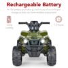 12V Kids Ride-On 4-Wheeler Quad ATV Car w/ 2.4mph Max, Bluetooth, Headlights