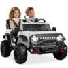 24V 2-Seater Electric Ride-On Car Truck w/ Parent Control, Bluetooth